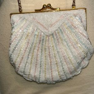 Valerie Stevens evening bag pastel beaded
